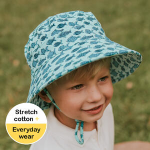 Kids Classic Bucket Sun Hat - Fish