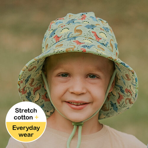 Kids Classic Bucket Sun Hat - Dino