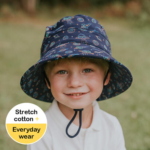 Kids Classic Bucket Sun Hat - Space