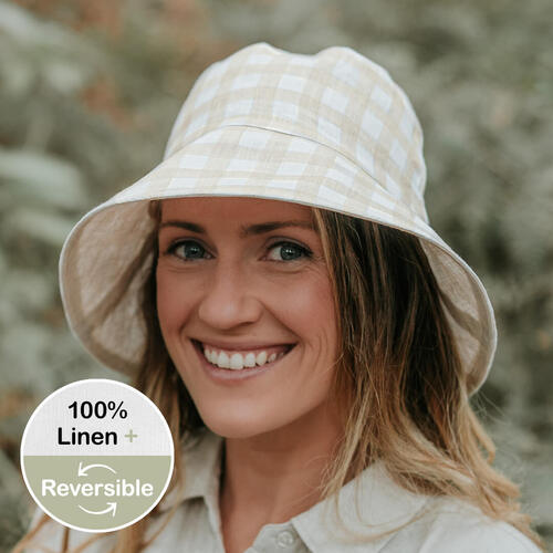  'Vacationer' Ladies Sun Hat - Flynn / Flax