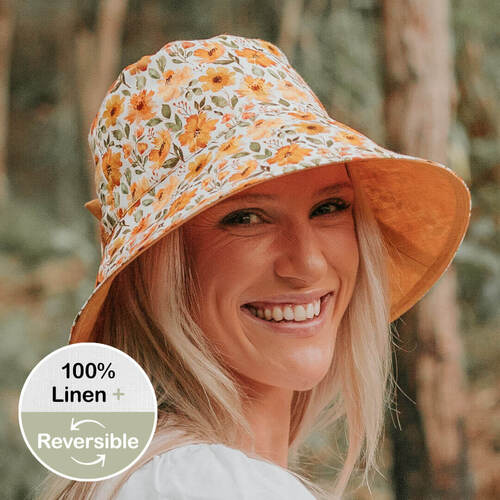  'Vacationer' Ladies Sun Hat - Margaret / Maize